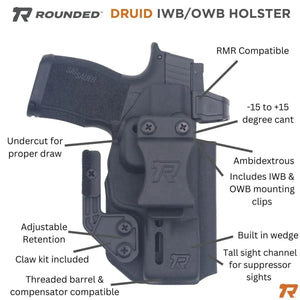 DRUID IWB/OWB Holster - Rounded by Concealment Express