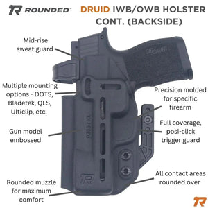 DRUID IWB/OWB Holster - Rounded by Concealment Express