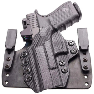 Smith & Wesson M&P SHIELD 9EZ Leather Hybrid Holster (Wide) - Rounded by Concealment Express