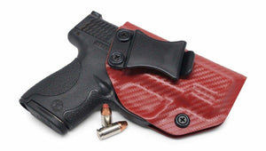 Carbon Fiber Blood Red IWB KYDEX Holster-Rounded by Concealment Express