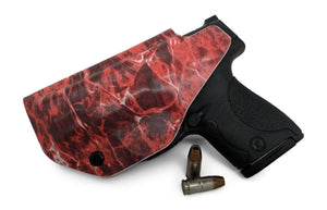 Mossy Oak Elements Aqua Fire Red Infused IWB KYDEX Holster-Rounded by Concealment Express