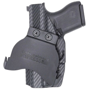 Paddle Holster fits: Glock 43X (Optic Ready)-Rounded by Concealment Express